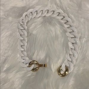 JCREW metal white necklace